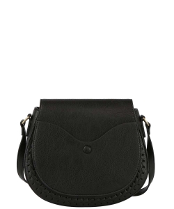 Fashion Flap Crossbody Bag TDM-0049 BLACK